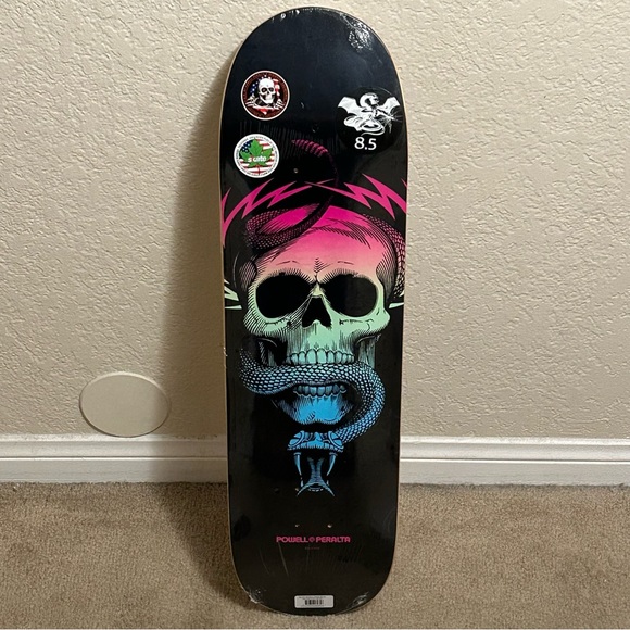 thumbnail image 2 of Powell Peralta Mike McGill Skull & Snake 40th Anniversary Skateboard Deck - 10x30.125 Red/Gold Foil 2 of 14